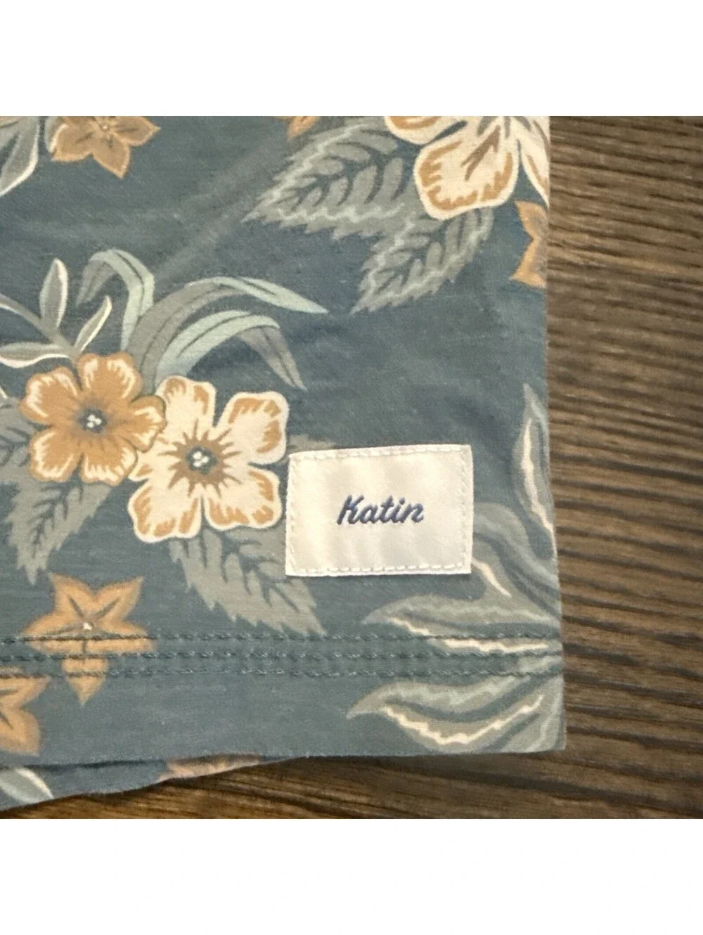 Katin Swim Trunks Mens Small Lined Floral Drawstring Pockets Quick Dry